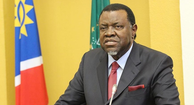 Namibia's President Hage Geingob