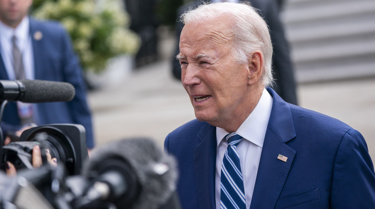 Alvási rendellenessége miatt van gépre kötve alszik Joe Biden /MTI  EPA SHAWN THEW