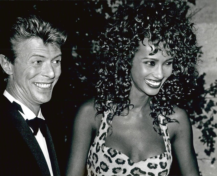 Dejvid Bouvi sa suprugom Iman