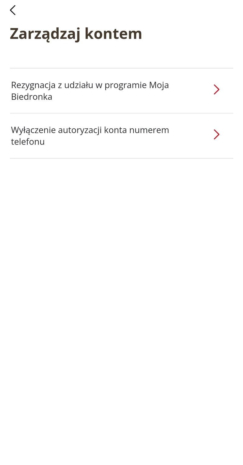 Moja Biedronka – karta w aplikacji