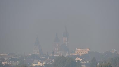 Kraków Smog nad miastem