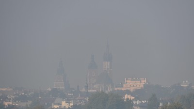 Kraków Smog nad miastem