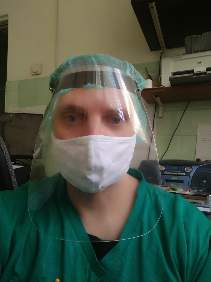 Dr Mladen Stojanović anesteziolog iz Aleksinca na radnom mestu