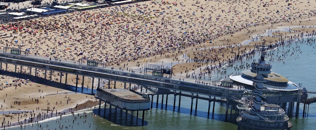 Plaża w Scheveningen w Holandii