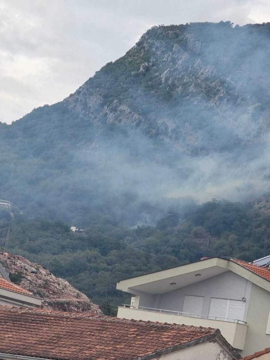 Požar u naselju Podostrog iznad Budve