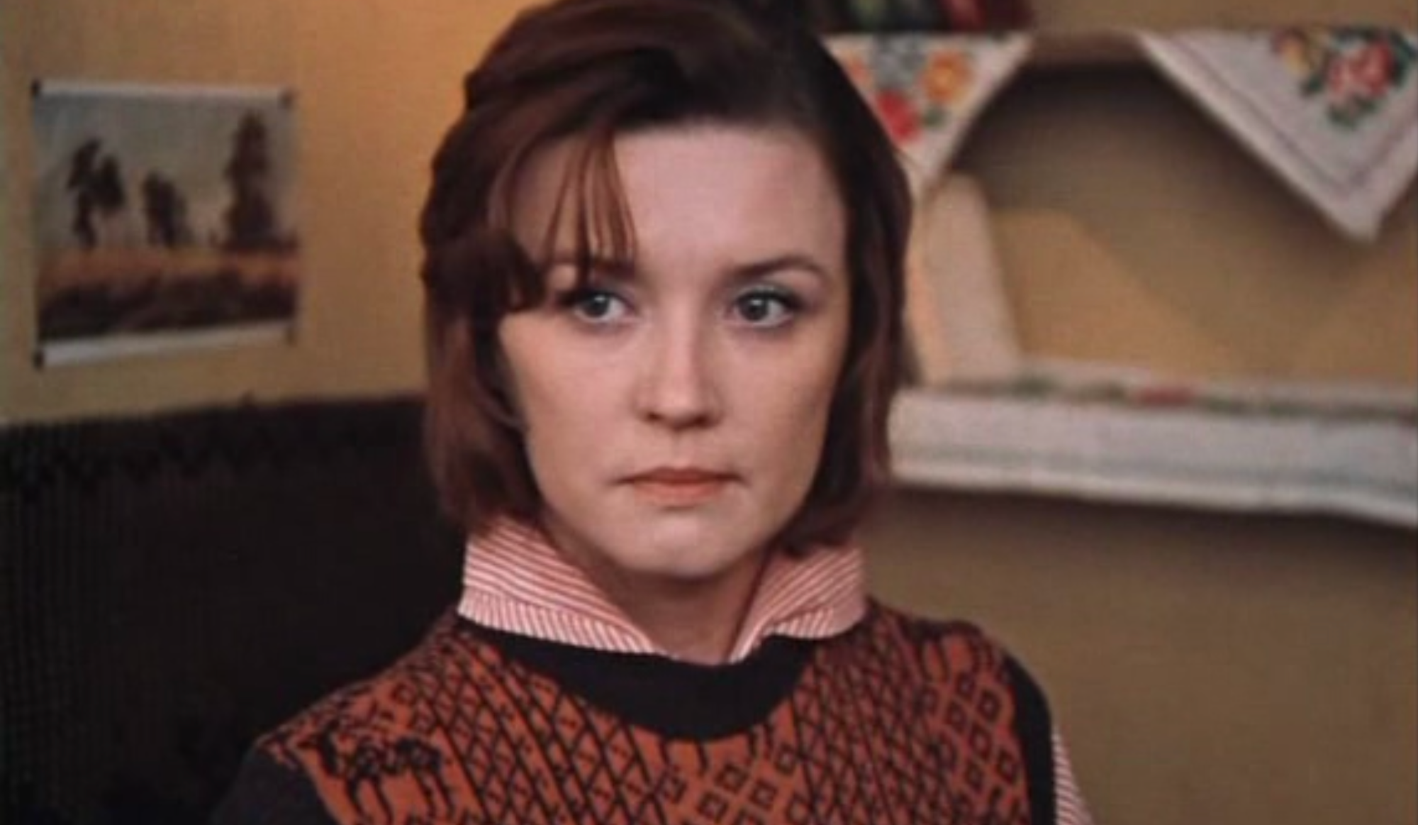 Ruská herečka Vera Alentova vo filme Moskva slzám neverí.