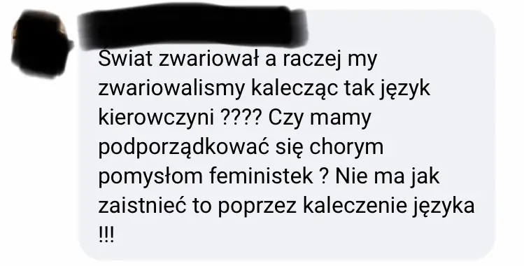 Reakcje na feminatywy w artykułach