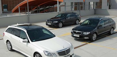 Skoda Superb kontra BMW serii 5 i Mercedes klasy E