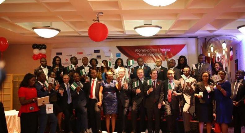 Cross section of MoneyGram officials and agent banks representatives, during the MoneyGram Agents Cocktail party, held in Lagos recently.