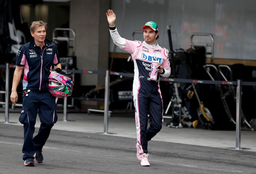 Sergio Perez (29 l.), meksykański kierowca Formuły 1, który ośmiokrotnie w karierze stawał na podium po wyścigach Grand Prix