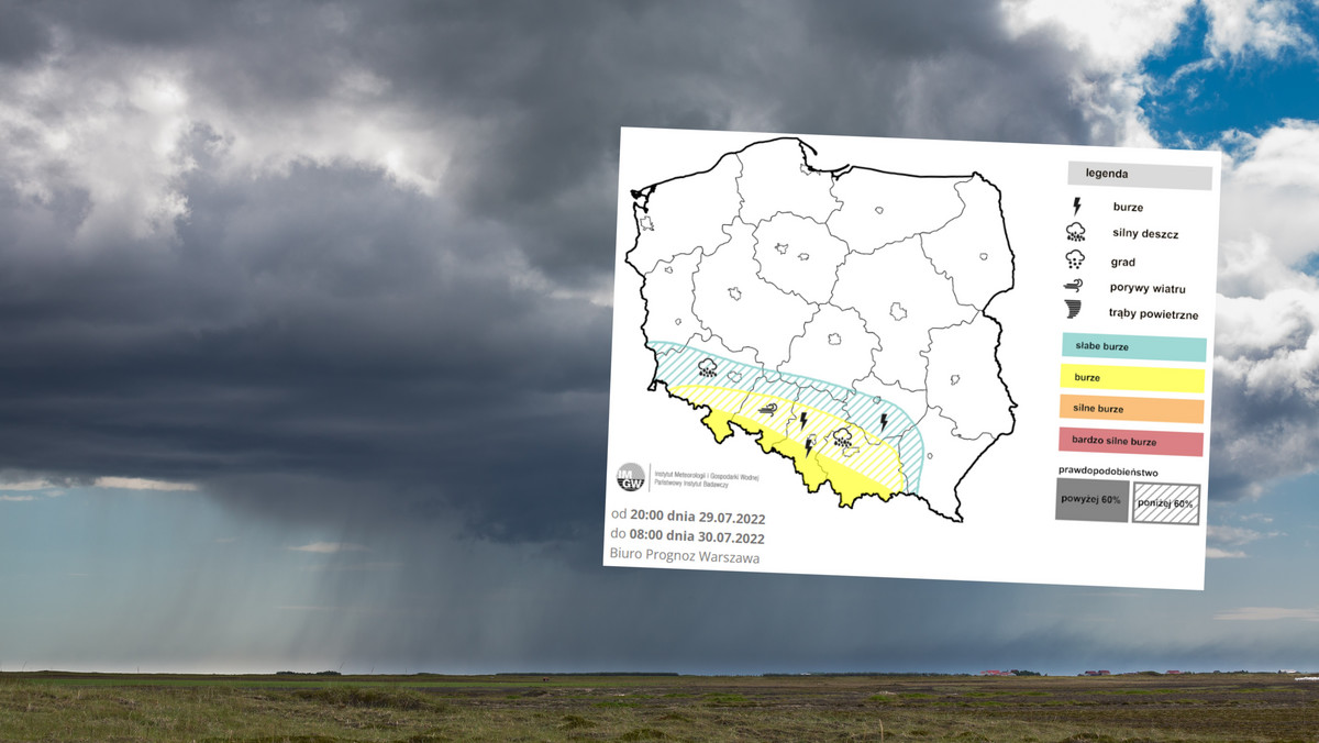 Pogoda na piątek, 29 lipca. Temperatura wystrzeli. Lokalnie przejdą burze