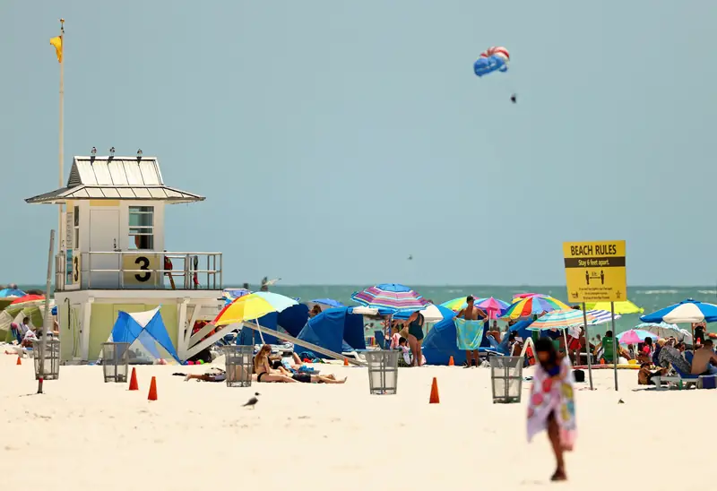 Jedna z otwartych plaż na Florydzie