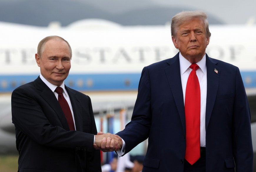 Władimir Putin i Donald Trump na Alasce
