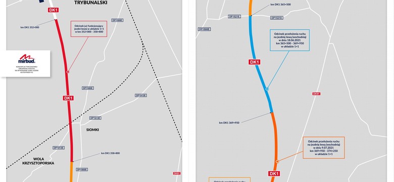 Autostrada A1 - nowy odcinek od piątku dla kierowców, gierkówka znika w wakacje