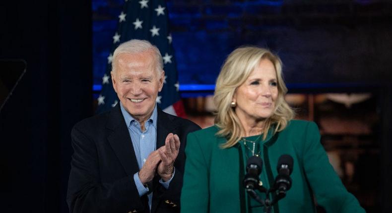 First Lady Jill Biden is a longtime supporter of her husband's campaign.Megan Varner/Getty Images