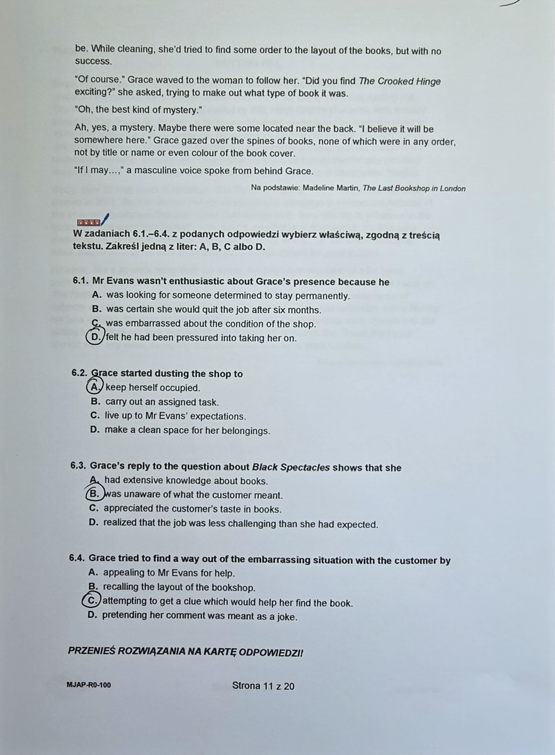 Matura 2024. Język angielski - poziom rozszerzony [ARKUSZE CKE i ODPOWIEDZI]