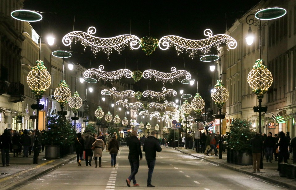 Iluminacja świąteczna w Warszawie