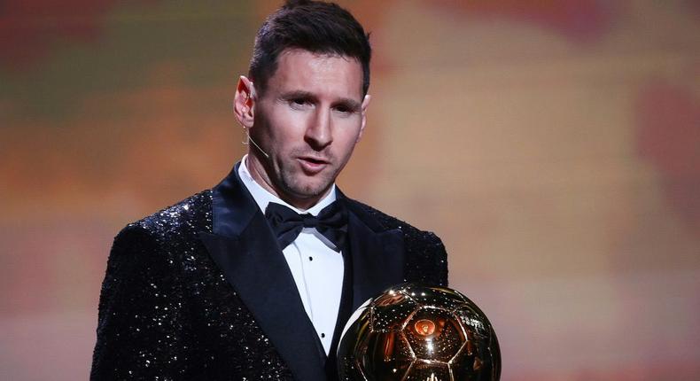 Lionel Messi has won the Ballon d'Or for the seventh time Creator: FRANCK FIFE