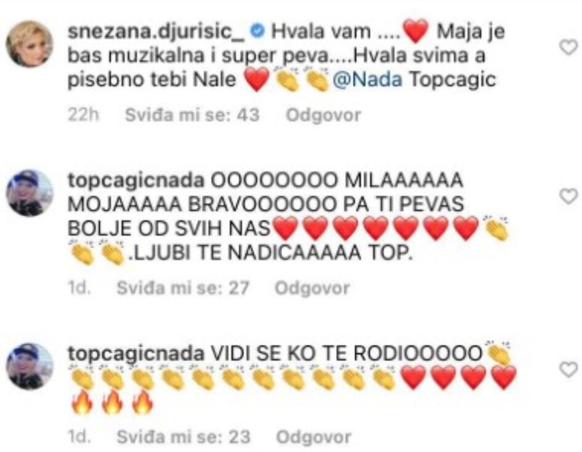 Nada i Snežana komentarišu Marijino pevanje