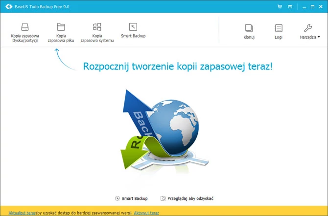 EaseUS Todo Backup Free 9 jest darmową aplikacją przeznaczoną do wykonywania i przywracania kopii bezpieczeństwa danych. To bardzo przydatne narzędzie, które pozwoli nam uniknąć utraty danych przez przypadkowe usunięcie, uszkodzenie ich, awarię dysku czy ataku wirusa. Program umożliwia backup pojedynczych plików, folderów, partycji, a nawet całych dysków.