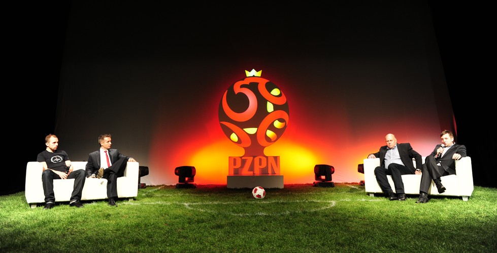 Konferencja prasowa podczas której zaprezentowano nowe logo PZPN