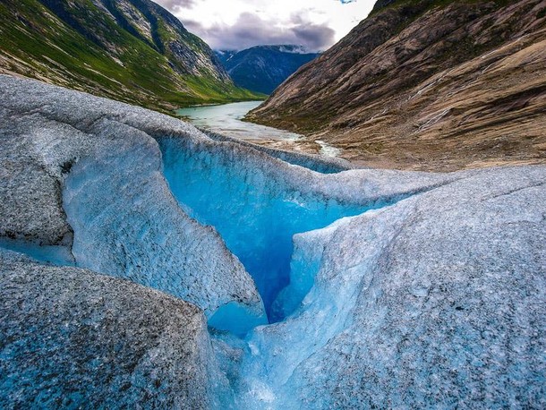 Lodowiec Nigardsbreen. Norwegia