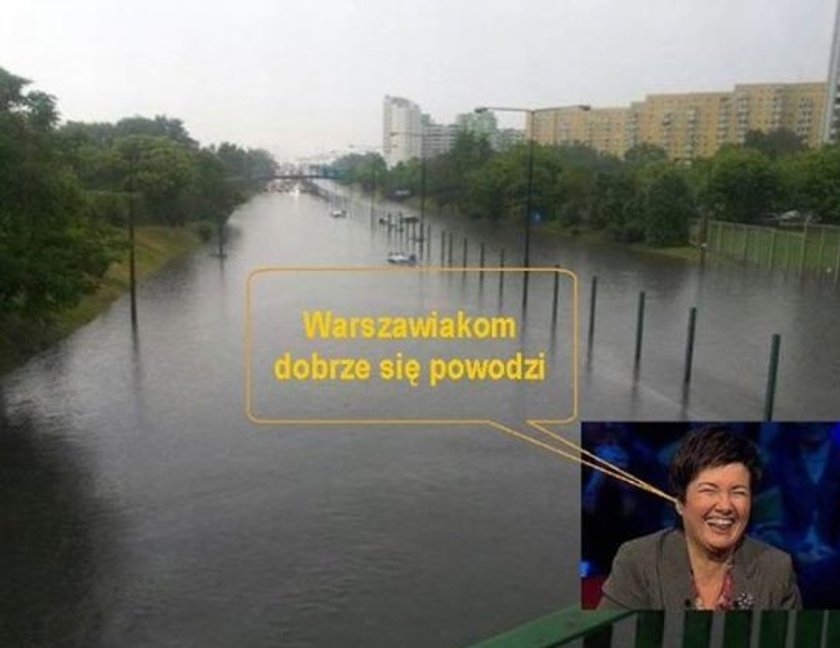 Ulewa w Warszawie