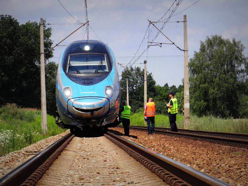 Pendolino wjechało w osobówkę