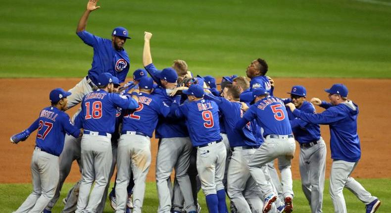 The cubs win World series