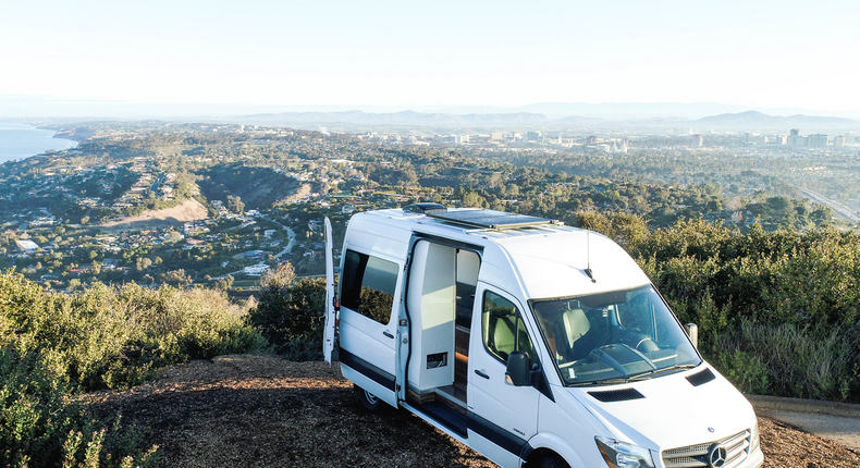 I got a van initially so I could mitigate the cost of living in the Bay Area, Brandon Nelson said in a video with Van Talk.