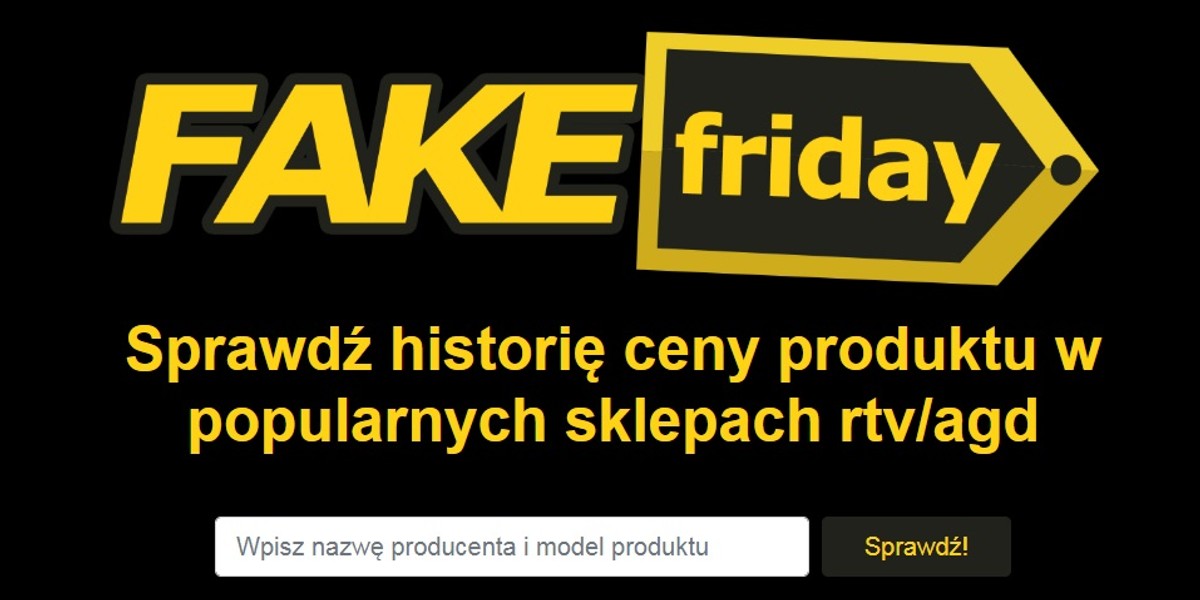 Strona Fake Friday śledzi zmiany cen tysięcy produktów przed Czarnym Piątkiem. Jak pisze twórca, stworzył on bota, który kilka razy w miesiącu sprawdzał ceny produktów w sklepach z elektroniką