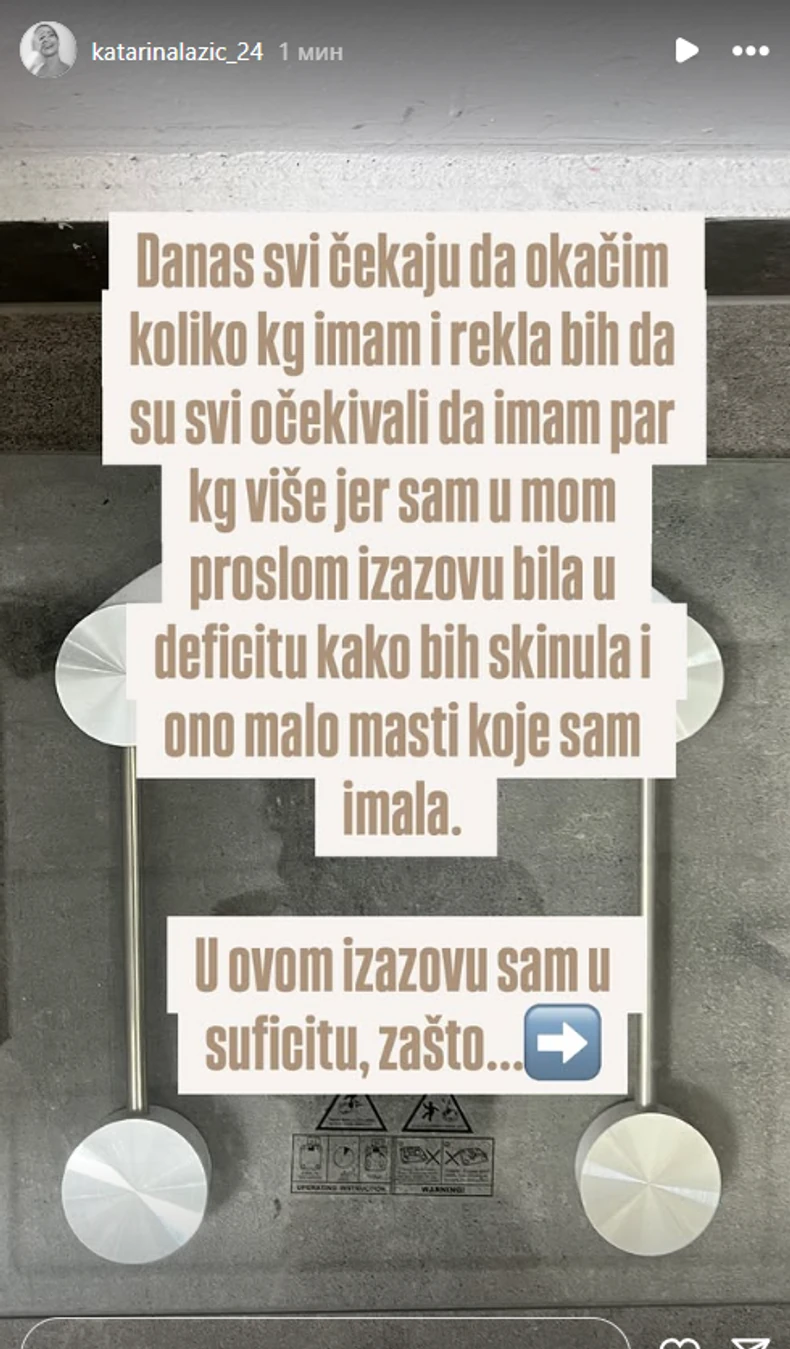 Kaća Lazić o kilaži