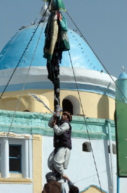 AFGHANISTAN-NEW-YEAR-POLE