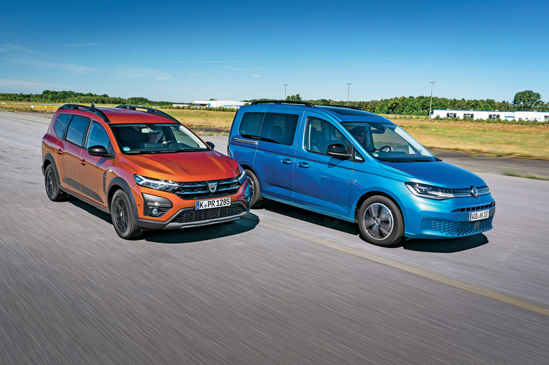 Dacia Jogger kontra Volkswagen Caddy - podwyższone kombi czy kombivan?