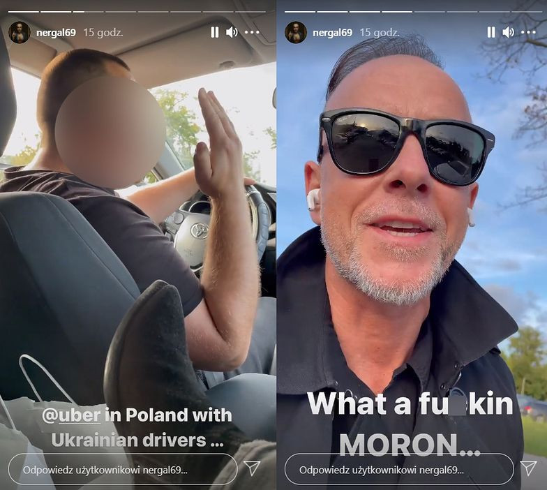 Adam "Nergal" Darski oburzony zachowaniem kierowcy Ubera. "To jest reklama dla Ukrainy"