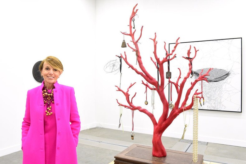 Patrizia Sandretto Re Rebaudengo at the MiArt fair in Milan exhibitions preview.Roberto Serra - Iguana Press/Getty Images