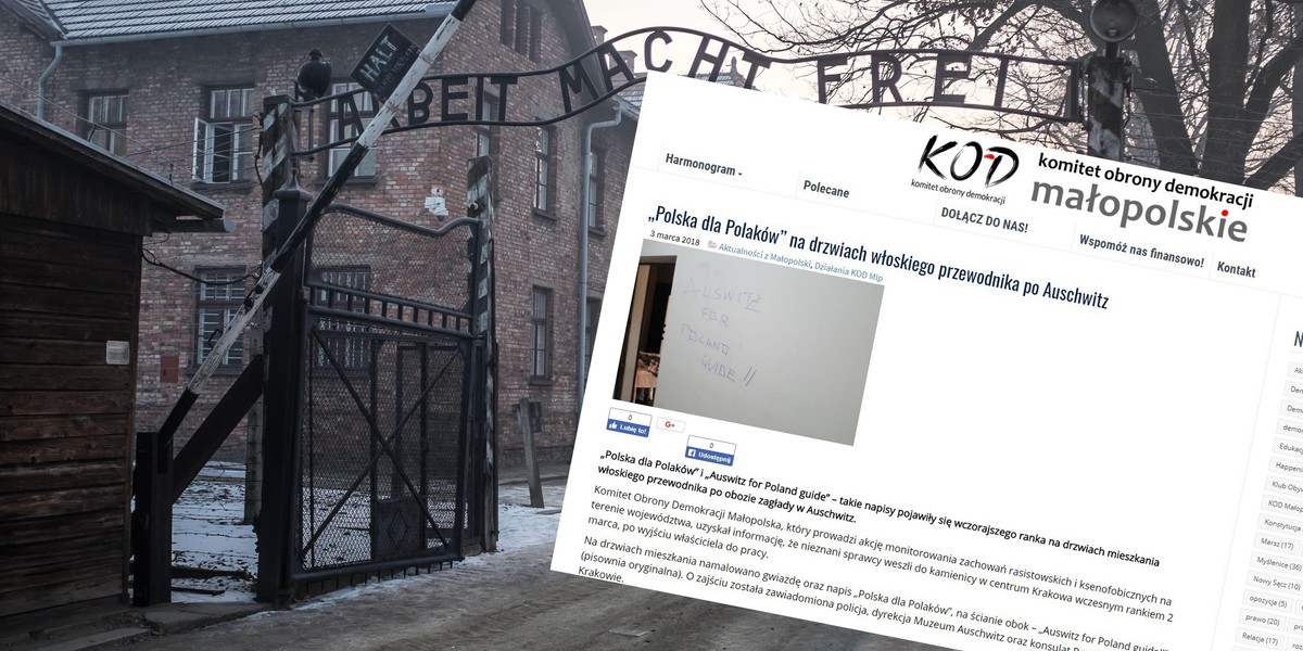 Atak na przewodnika po Auschwitz