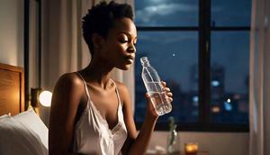 Hydrating yourself thoroughly right before bed may be risky [Meta AI]