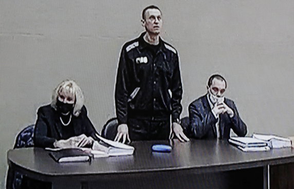 Aleksiej Nawalny 15 lutego 2022 r.