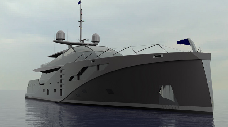 A speciális katonai technológiával épített hajó „láthatatlanná tud válni” a tengeren /Fotó: Northfoto