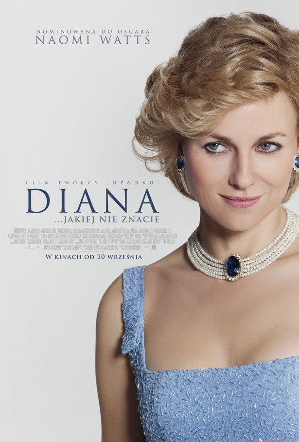 Plakat filmu "Diana" w tunelu, w którym zginęła księżna Walii