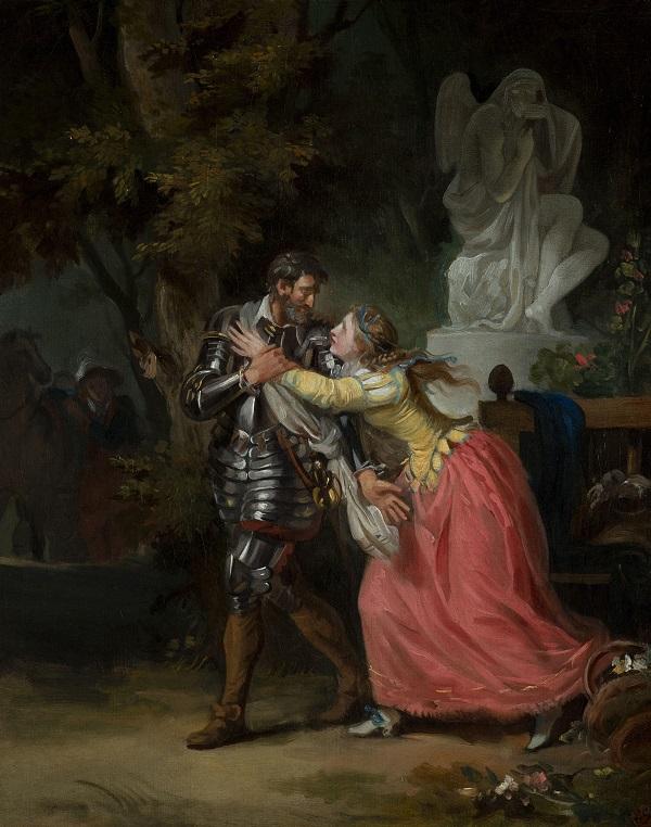 Pożegnanie Henryka i Gabrieli [obraz odnaleziony w zamku Château de Pau]