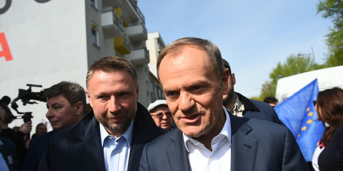 Marcin Kierwiński i Donald Tusk.