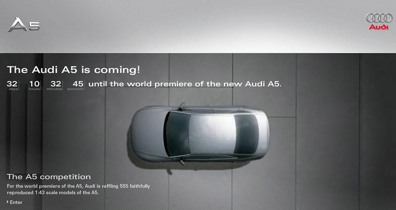 Audi A5: pierwsze oficjalne zdjęcie