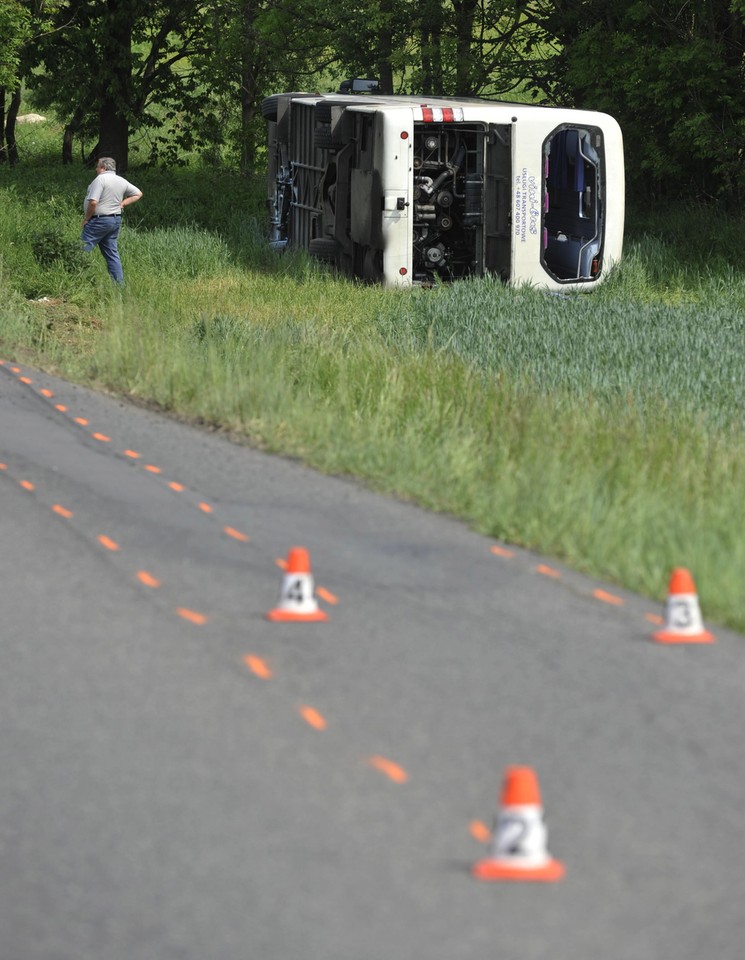 Wypadek polskiego autokaru w Czechach