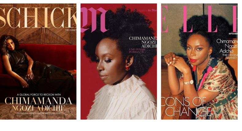 Chimamanda on magazine covers [Instagram/chimamandangoziadicie]