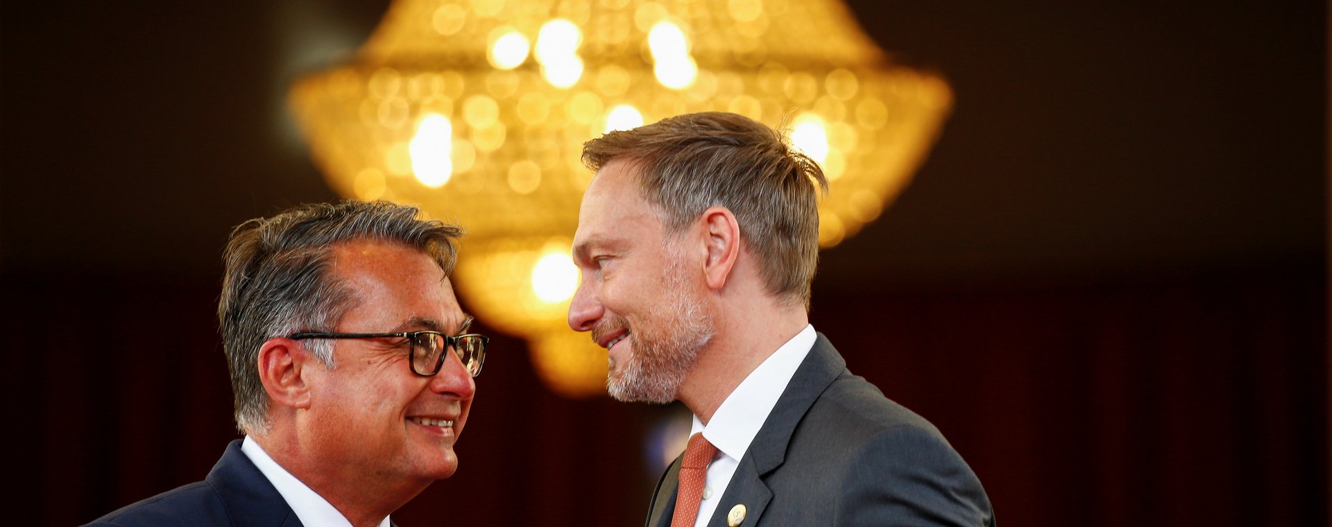 Prezes Bundesbanku Joachim Nagel (z lewej) i minister finansów Niemiec Christian Lindner