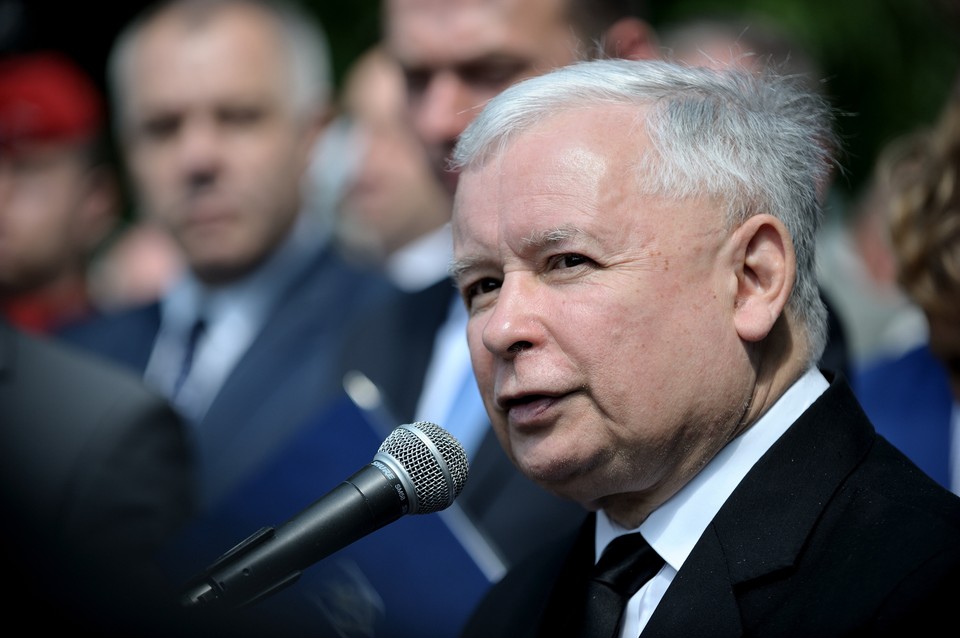 MIŃSK MAZ. POPIERSIE LECHA KACZYŃSKIEGO ODSŁONIĘCIE (Jarosław Kaczyński)