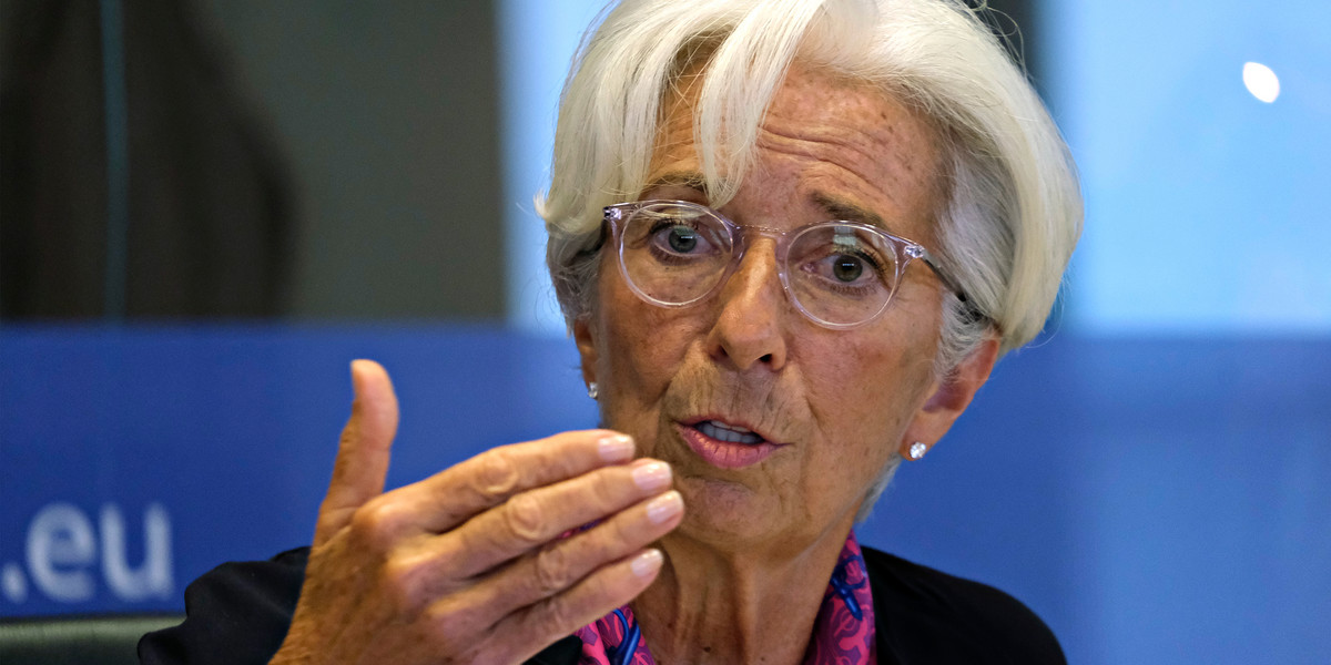 Christine Lagarde, prezes EBC. 