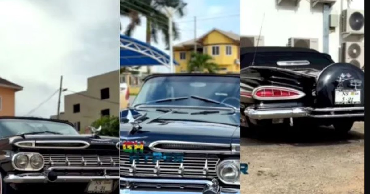 Sammy Kuffour attends chop bar event in Vintage car worth GH200k - Vimarsana News